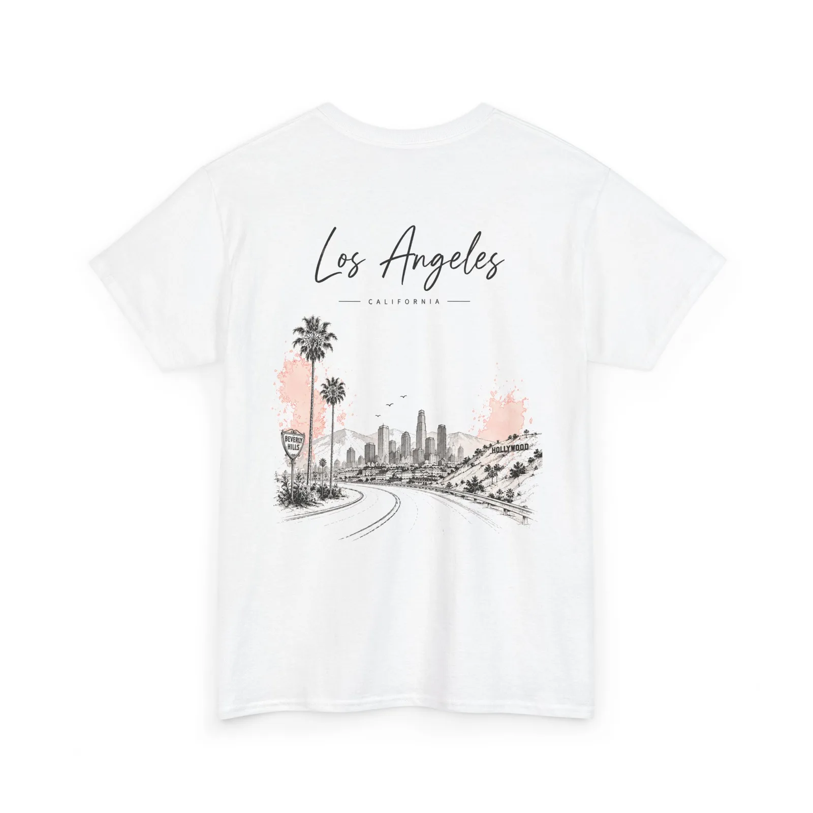 Los Angeles Minimalist T-shirt, back print