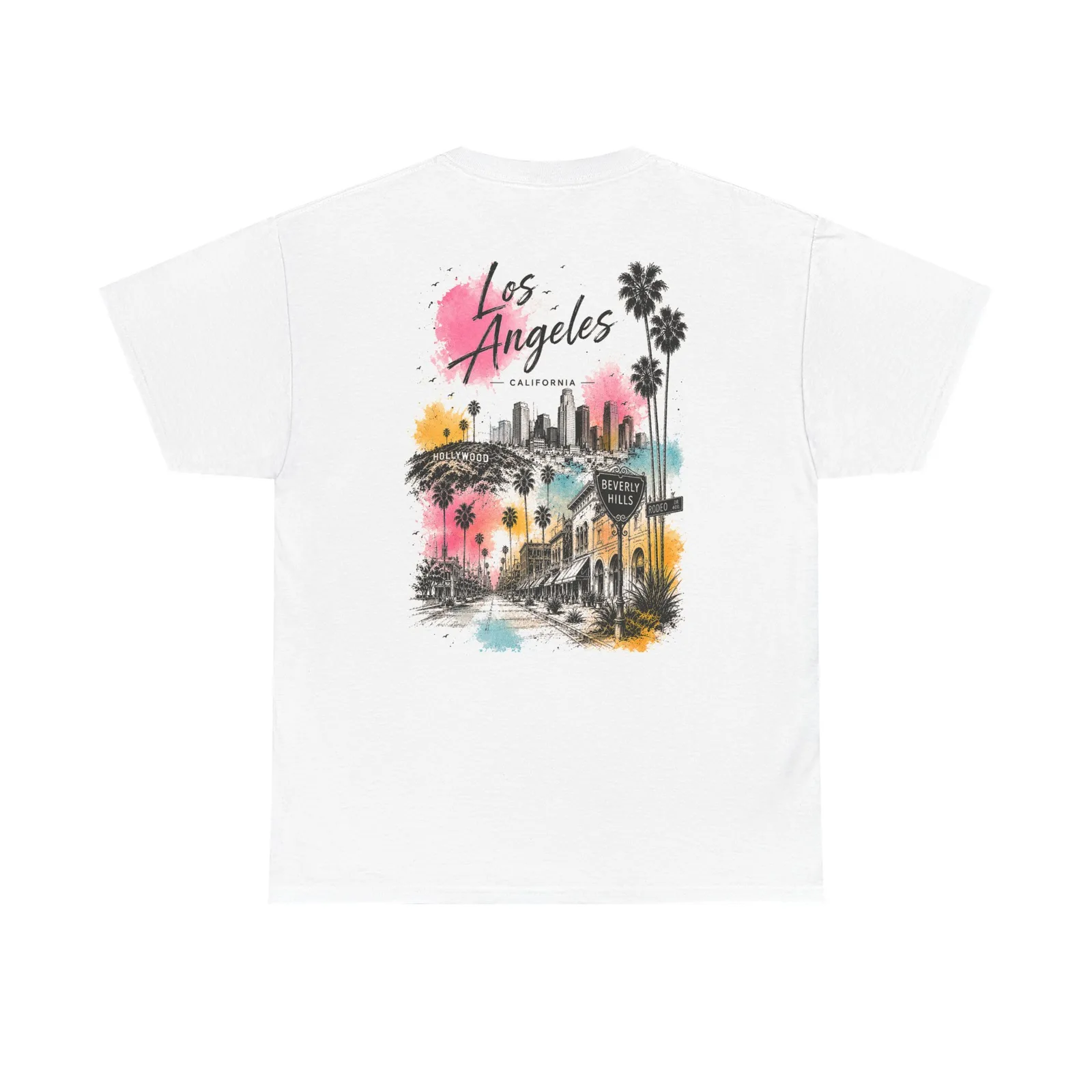 Los Angeles Vibrant T-shirt, back print