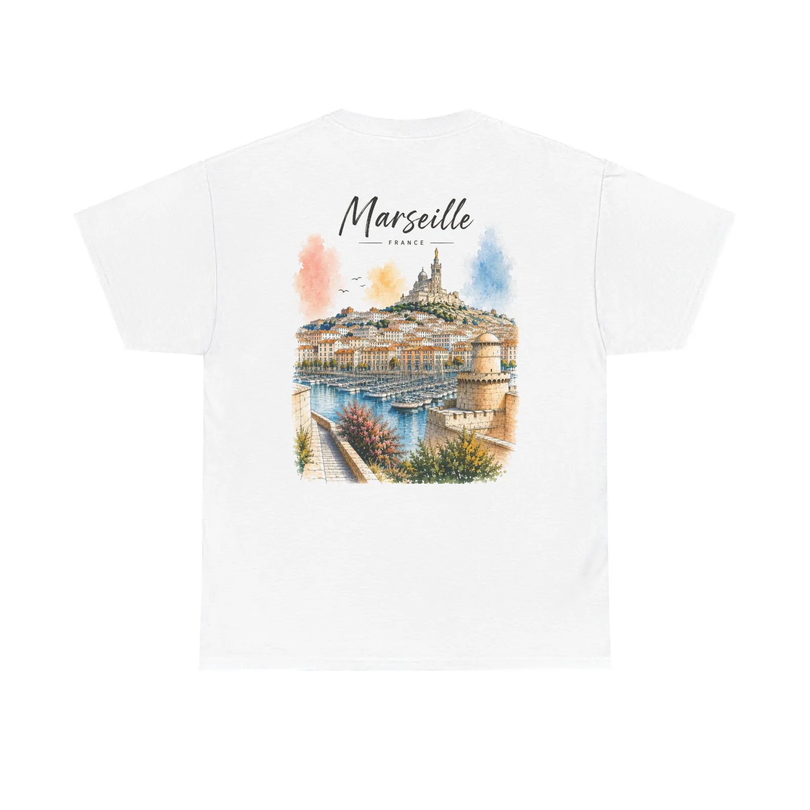 Marseille Golden Hour T-shirt, back print