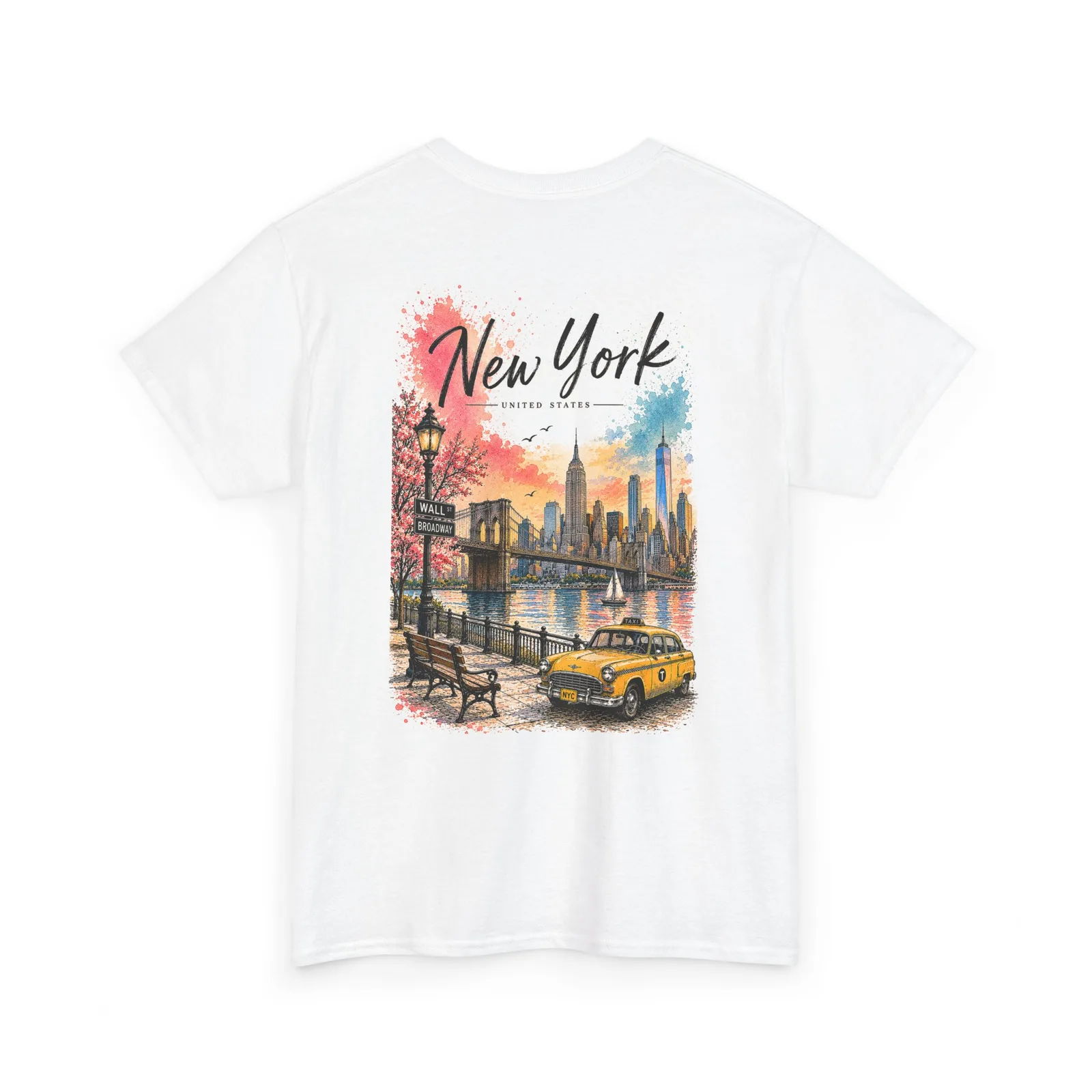 New York Vibrant T-shirt, back print