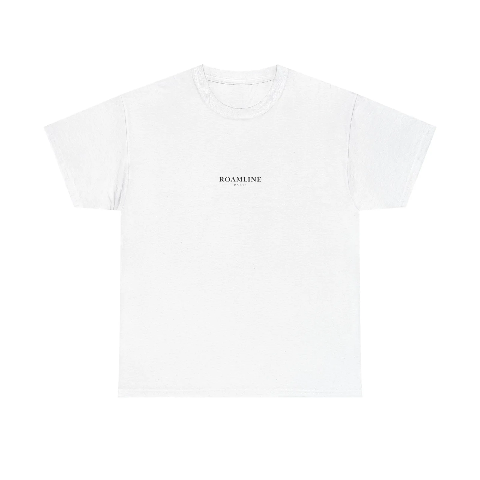 Paris Golden Hour T-shirt, front, with the small ROAMLINE chest logo