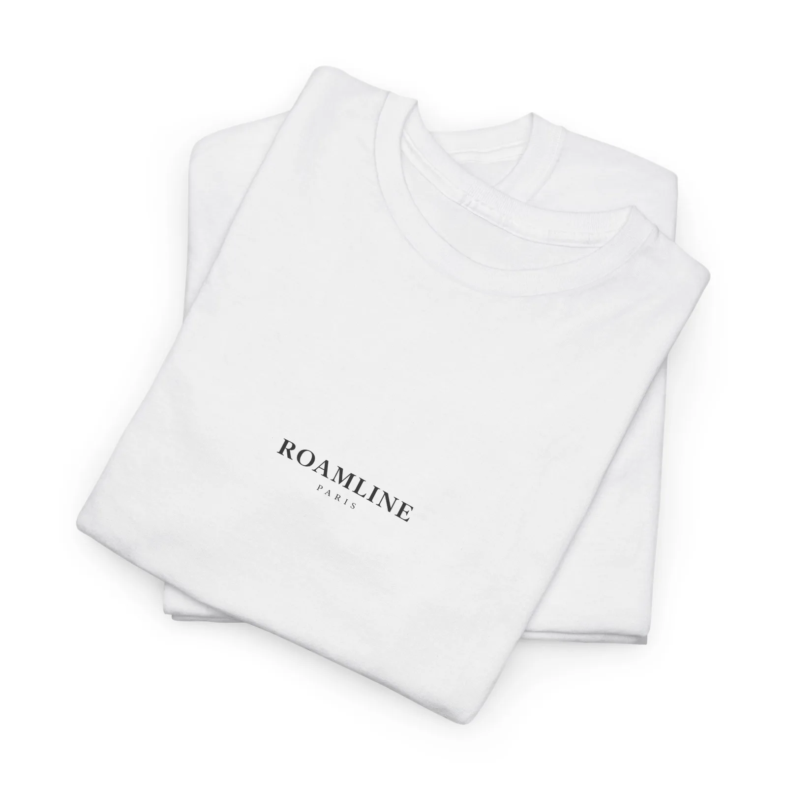 Paris Minimalist T-shirt, folded, with the chest logo