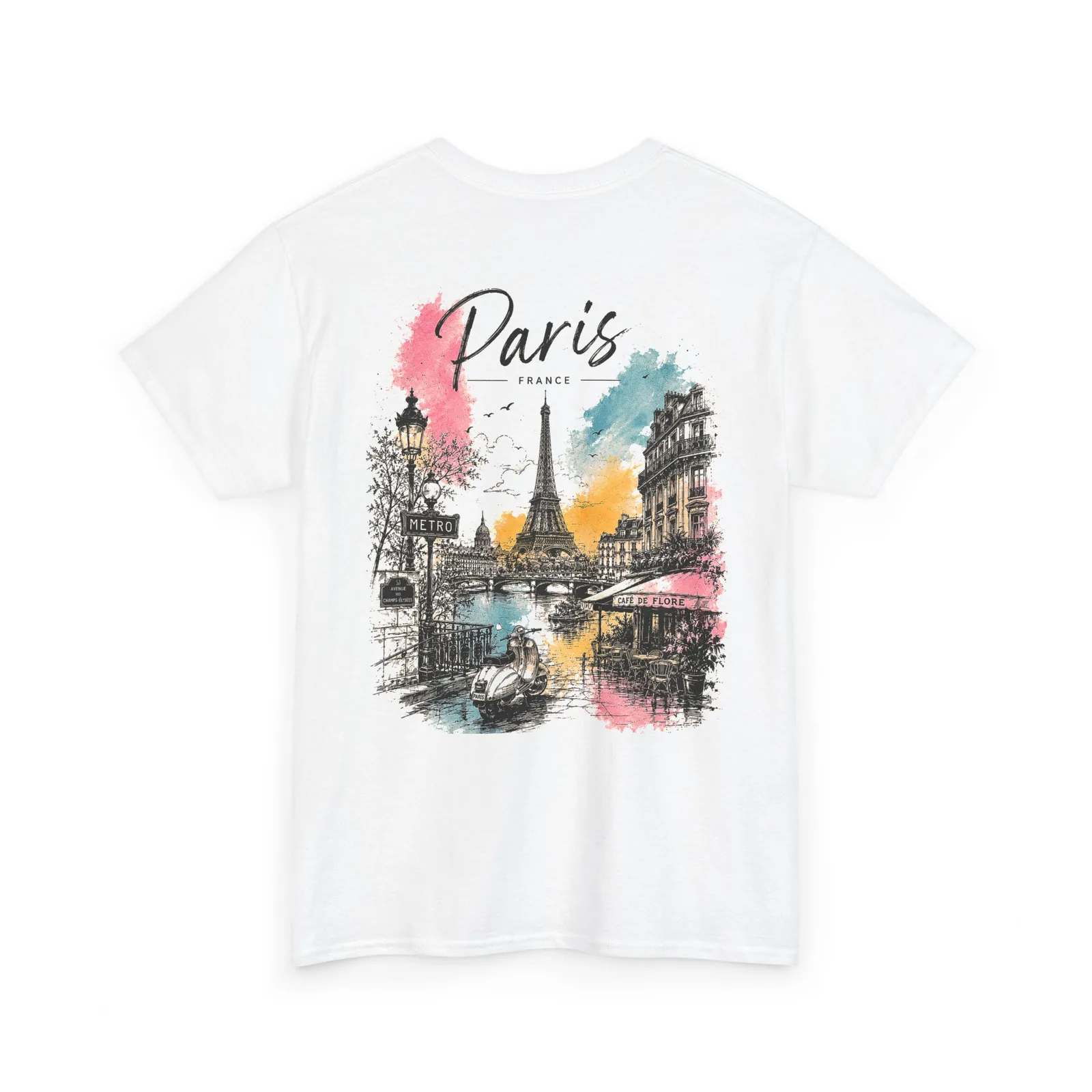 Paris Vibrant T-shirt, back print